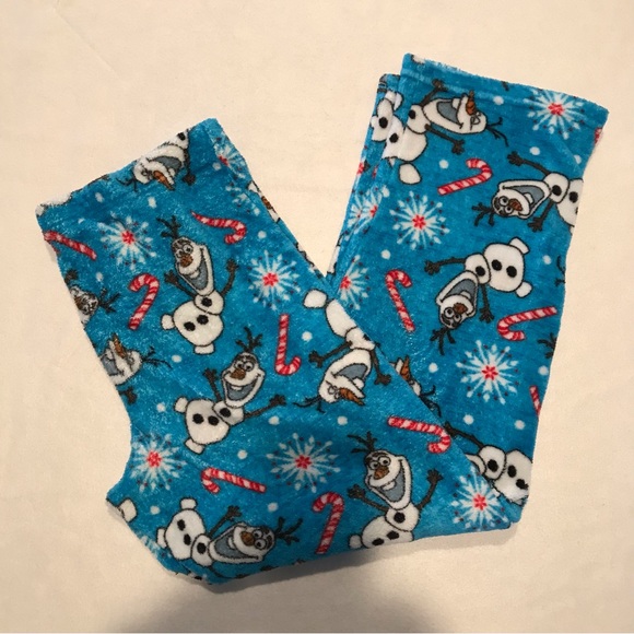 Disney Intimates & Sleepwear Disney Pajama Pants Blue With Olaf And